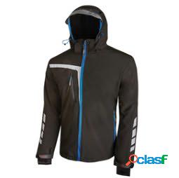 Giacca da lavoro SoftShell Quick - nero-blu - taglia L -