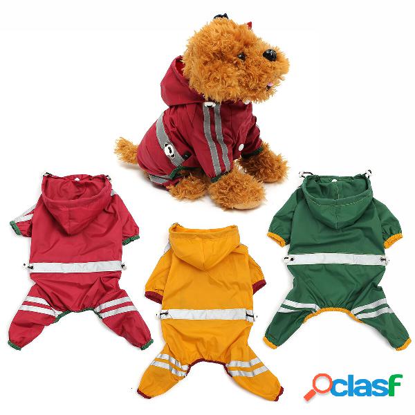 Giacca da pioggia impermeabile per cani da compagnia per