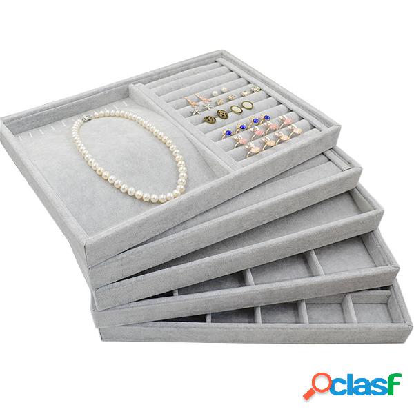 Gioielli in velluto Display Supporto per orecchini anello