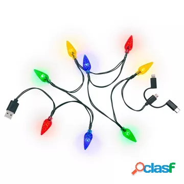 Goobay Charging Cable with Christmas Lights - USB-C,