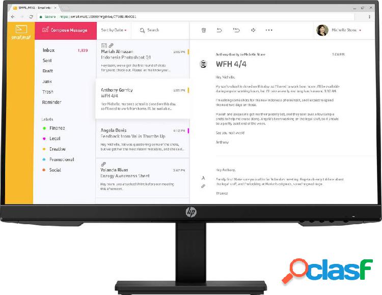 HP Inc. P24 G4 Monitor 60.5 cm (23.8 pollici) ERP E (A - G)