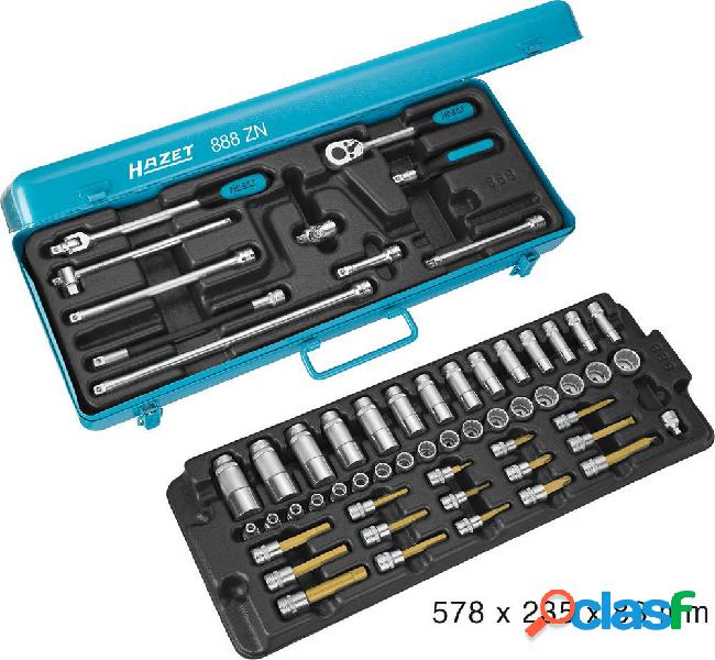 Hazet Kit di chiavi a bussola metrico 3/8 (10 mm) 58 parti