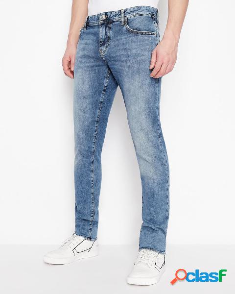 Jeans J14 skinny lavaggio chiaro super stone washed