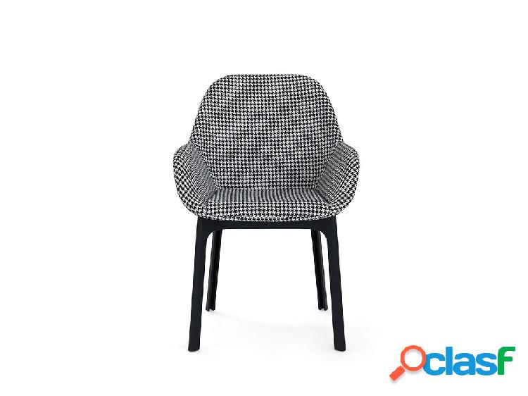 Kartell Clap Poltroncina - Struttura Nera / Pied de Poule