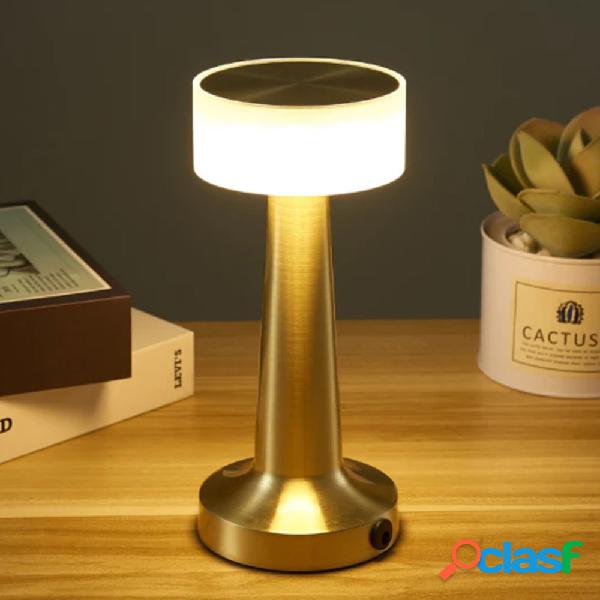 LAMPADA VINTAGE DA TAVOLO A LED RICARICABILE USB LUME LUCE