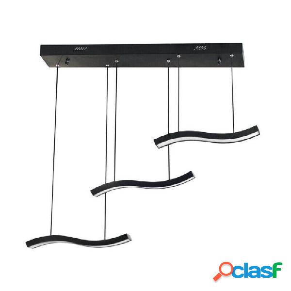 LAMPADARIO SOSPENSIONE 40 WATT PLAFONIERA 3 ONDE LAMPADA