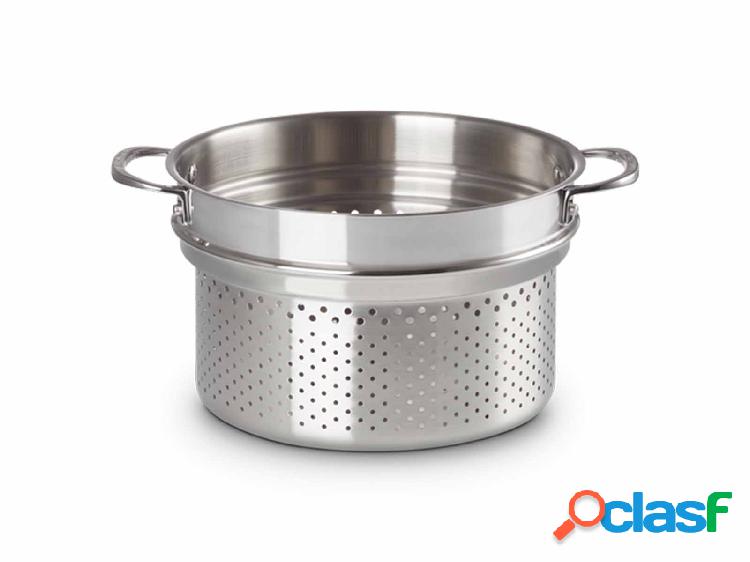 Le Creuset Casseruola Alta con Coperchio e Scolapasta in