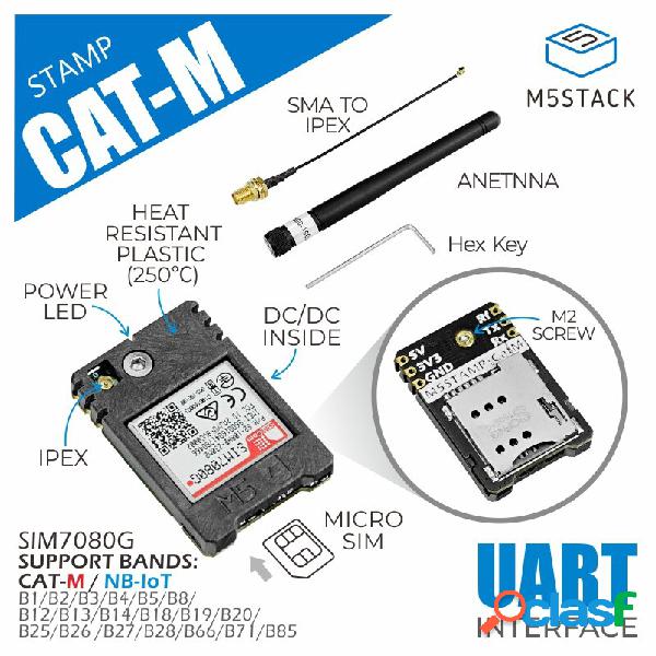 M5Stack STAMP CATM Versione internazionale Modulo di