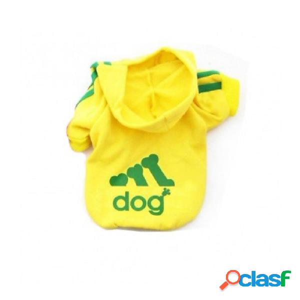 MAGLIA FELPATA CON CAPPUCCIO PER CANI DI PICCOLA TAGLIA VARI