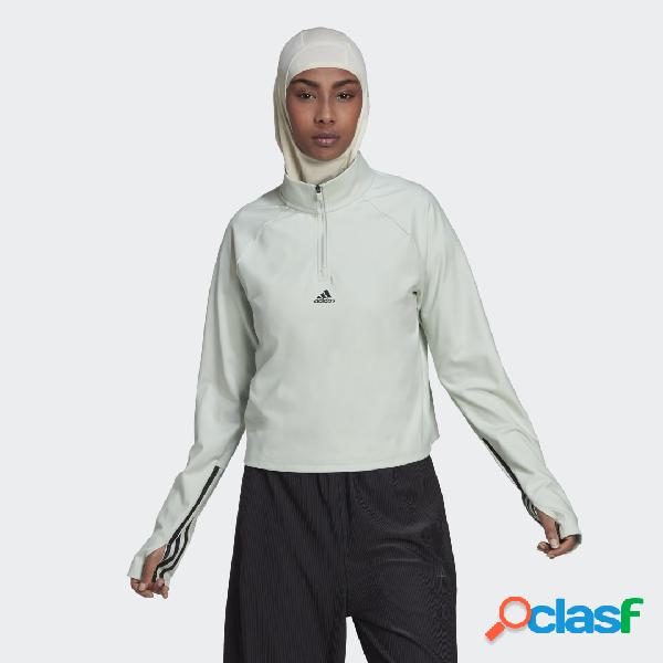 Maglia Hyperglam Cut 3-Stripes 1/4-Zip