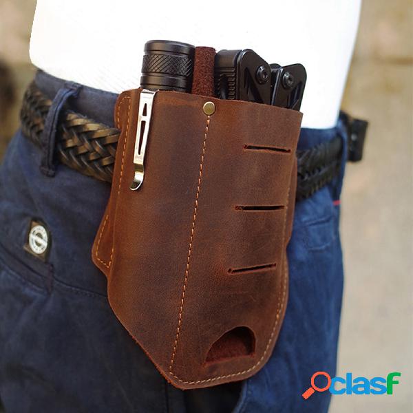 Menico Cowhide EDC Borsa Strumento portatile multifunzionale