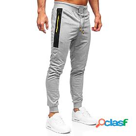 Mens Joggers Trousers Track Pants Pants Solid Colored