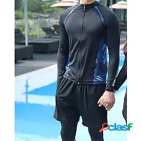 Mens UV Sun Protection UPF50 Breathable Rash guard Swimsuit
