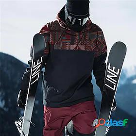 Mens Unisex Pullover Hoodie Sweatshirt Tribal Graphic Prints