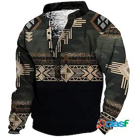 Mens Unisex Sweatshirt Pullover Bohemian Style Graphic