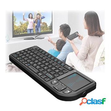 Mini tastiera wireless Rii X1 con touchpad - nera