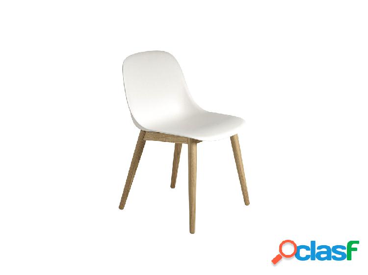 Muuto Fiber Side Chair Recycled Sedia Base in Rovere