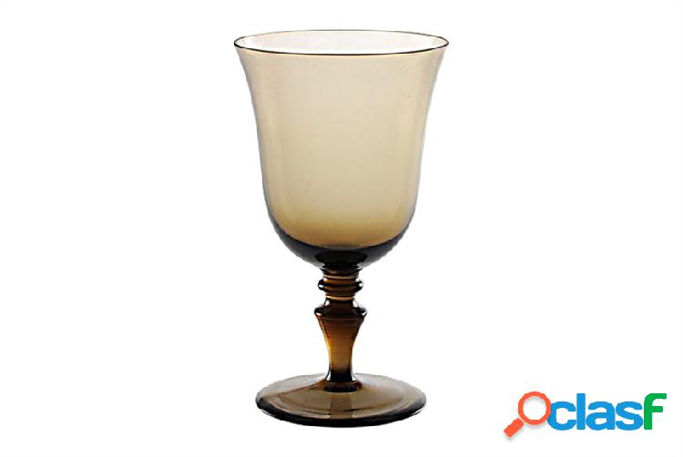 Nasonmoretti Bicchiere acqua 8/77 vetro di Murano marrone