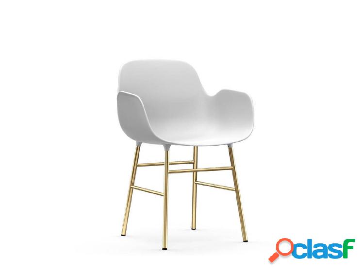 Normann Copenhagen Form Poltroncina con Gambe in Ottone
