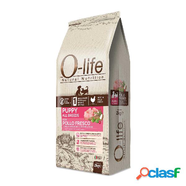 O-Life Dog Puppy All Breeds con Pollo Fresco 2 kg