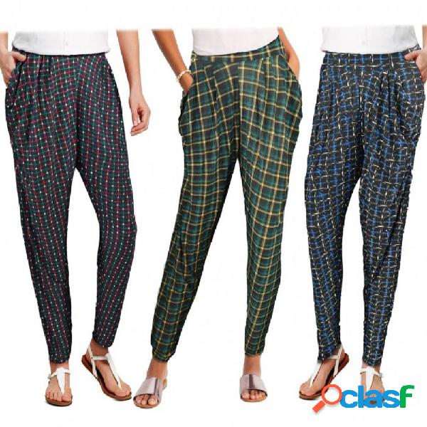 PACK DA 3 PANTALONI DA DONNA ALLA TURCA ASS. ONLY SCACCHI