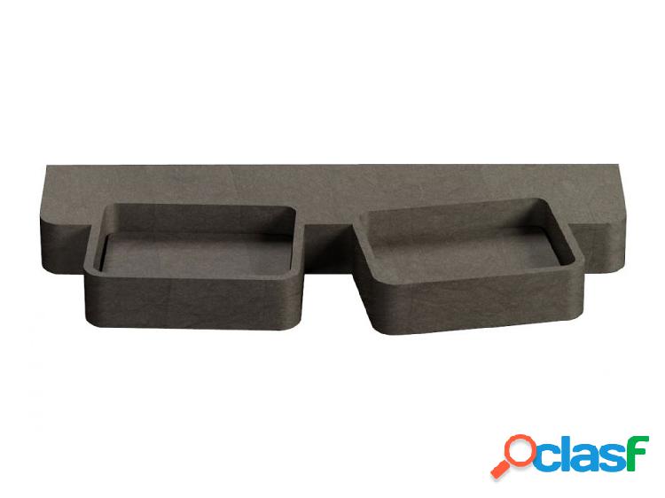 PIBAMARMI Saturnia Double Basin - Lavabo - Grigio di Tunisi