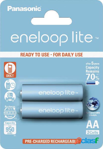 Panasonic eneloop Lite HR06 Batteria ricaricabile Stilo (AA)