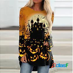 Per donna Abito a T shirt Vestito a trapezio Mini abito