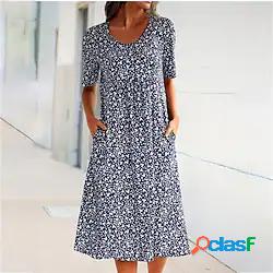 Per donna Abito linea A Vestito a trapezio Vestito longuette