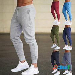 Per uomo Pantaloni da jogger Pantaloni della tuta Tasche A