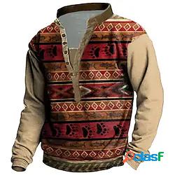 Per uomo Unisex Felpa Maglione Stampe astratte Zampa Stampa