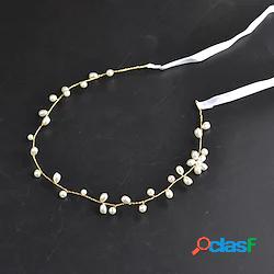 Perle finte / Seta / Lega Cerchietti con Perle di imitazione
