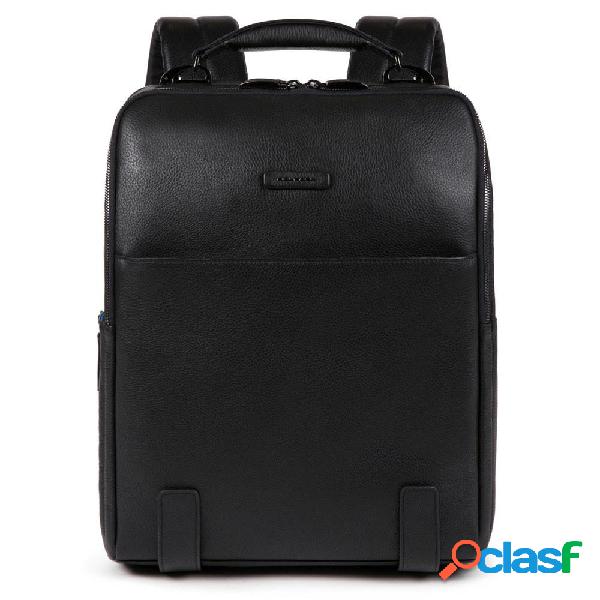 Piquadro modus zaino in pelle porta pc/ipad nero