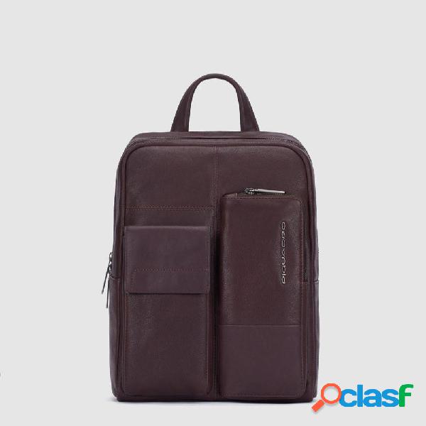 Piquadro w116 zaino porta ipad con ronnie marrone