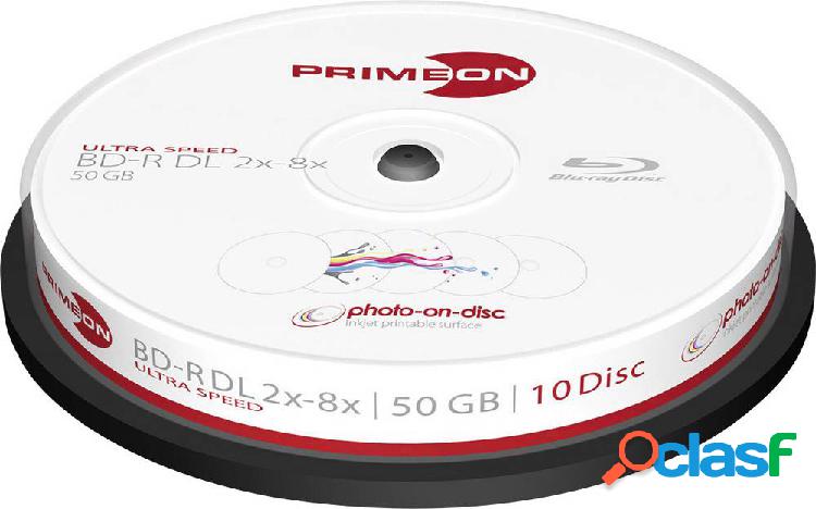 Primeon 2761312 Blu-ray BD-R DL vergine 50 GB 10 pz. Torre