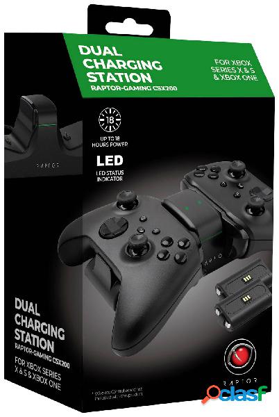 Raptor Gaming CSX200 Caricatore controller Xbox One, Xbox