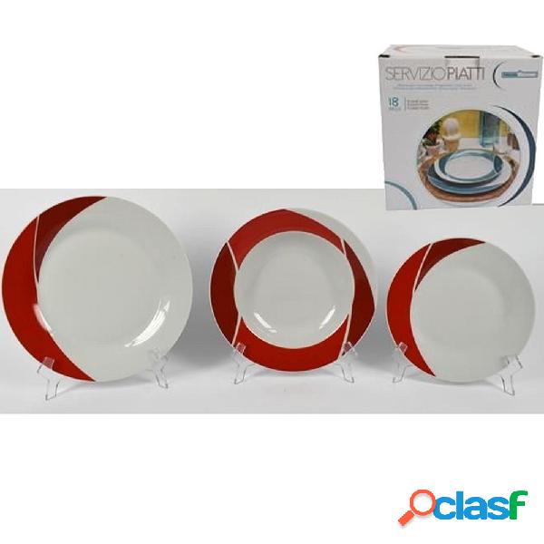 SET 18 PIATTI DI CERAMICA PIANI FONDI FRUTTA PIATTO DA