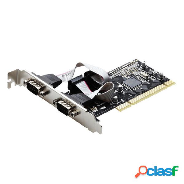 Scheda di montaggio PCI a 2 Dual COM RS232 Porta I / O