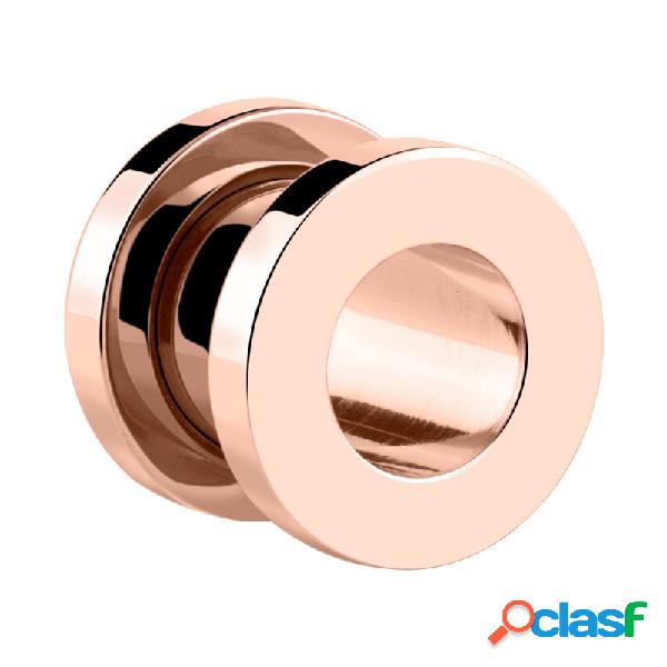 Screw-on tunnel (surgical steel, rose gold) Acciaio