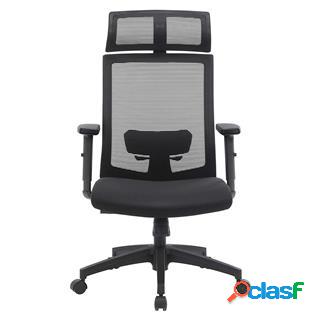 Sedia Ergonomica INSTA, Sostegno Lombare Regolabile, Tessuto