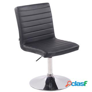 Sedia Ospiti KATE in Pelle, Altezza regolabile, Base