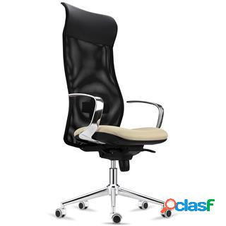 Sedia da Ufficio YEDA, Schienale Alto, Design Esclusivo,