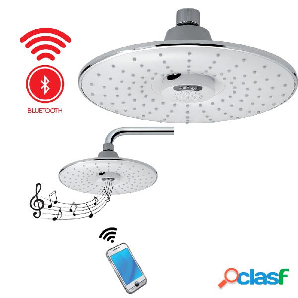 Soffione doccia monogetto con diffusore musica bluetooth