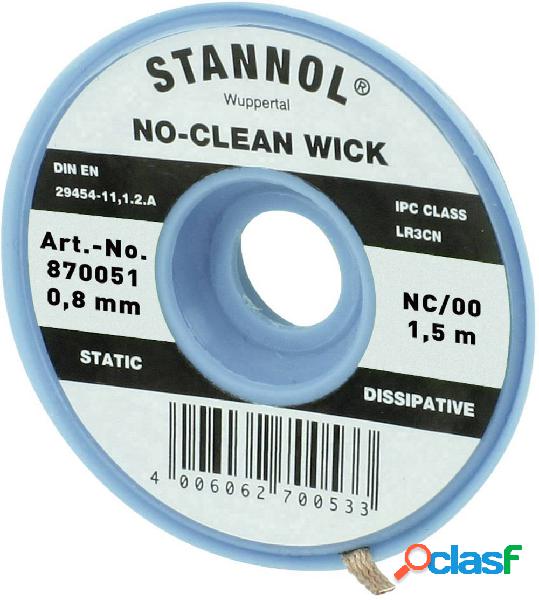 Stannol NC/OO Treccia Lunghezza 1.5 m Larghezza 0.8 mm