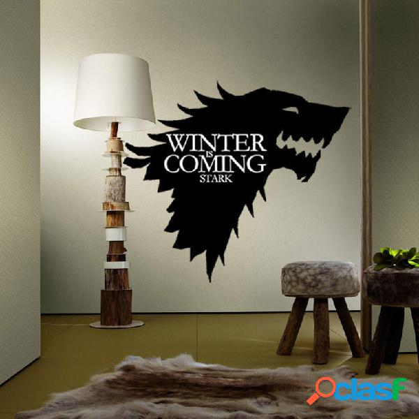 T-5 Game Of Thrones Stark Family Emblem Adesivi murali di