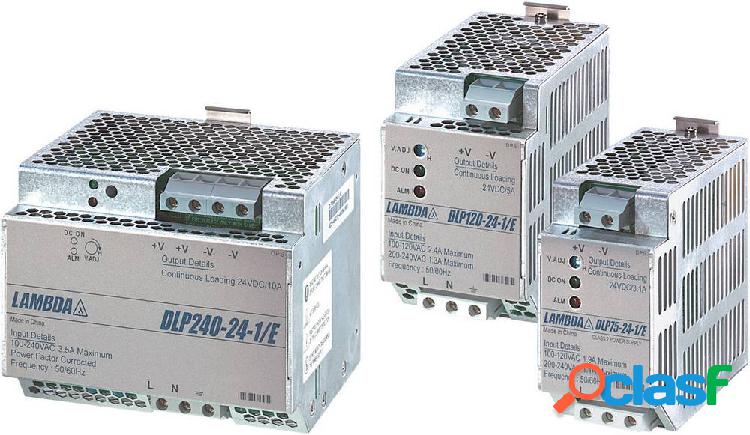 TDK-Lambda DLP180-24-1/E Alimentatore per guida DIN 24 V/DC
