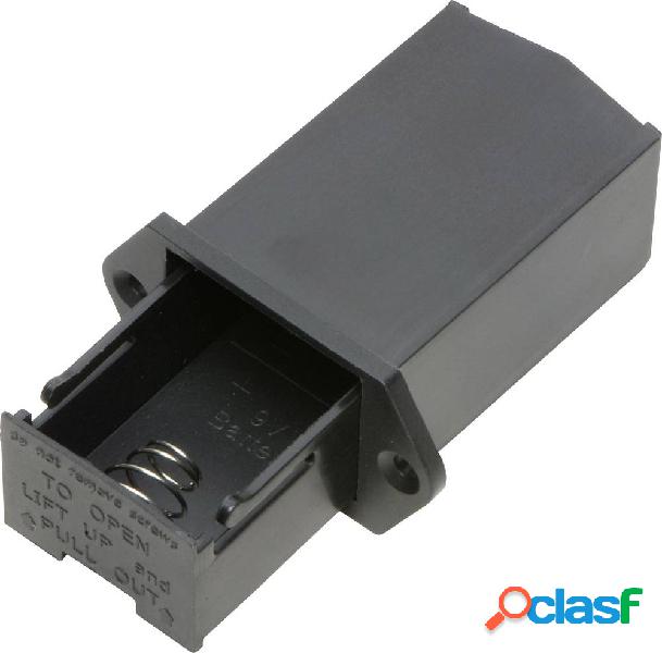 TRU COMPONENTS SBH-9V-COM Portabatteria 1x 9 V Terminali a