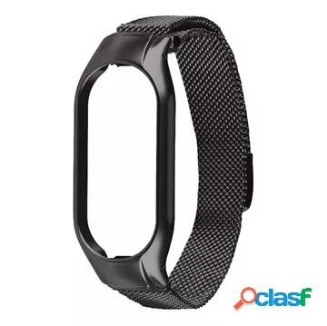 Tactical Xiaomi Mi Band 7 Stainless Steel Mesh Band - Black
