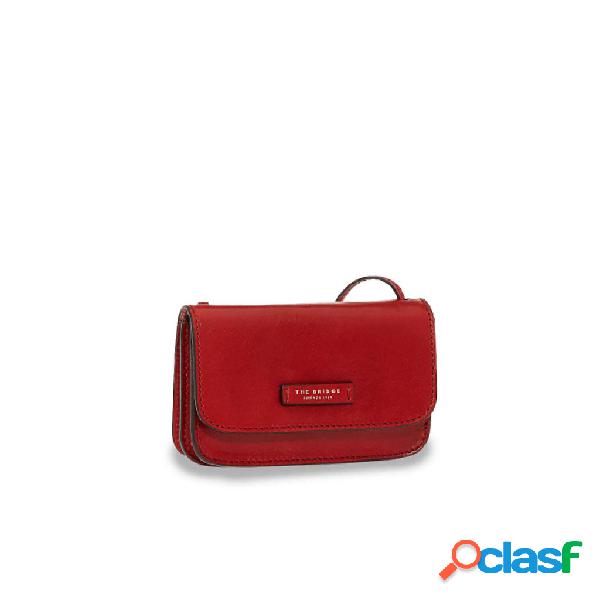 The bridge rustici crossbody rosso ribes oro