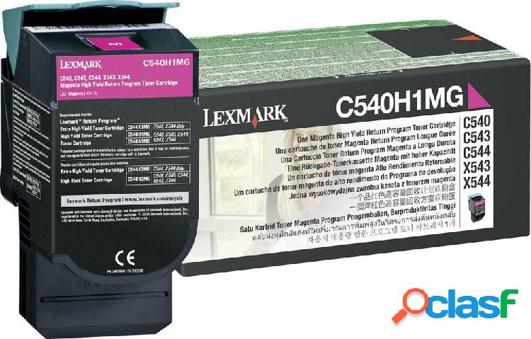 Toner return program Lexmark C540 C543 C544 C546 X544 X546